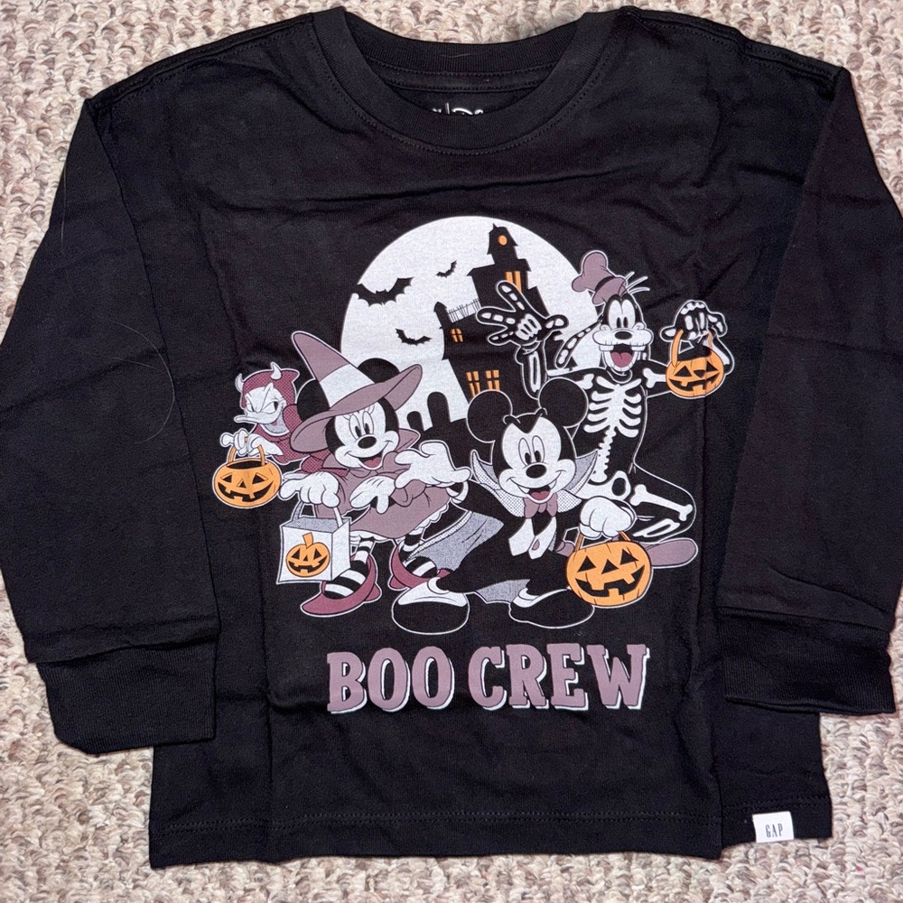 Toddler Disney Boo Crew Halloween Shirt. NWT.